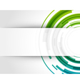 abstract technology circles background vector image