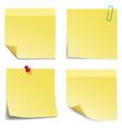 sticky notes vector image vector image