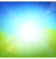summer light holidays poster retro background vector image
