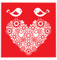 birds for valentines day vector image