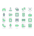 electronic devices simple line icons vector image vector image