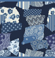 paisley floral arabesque dot stripe fabric patch vector image vector image