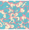 retro abstract clouds seamless pattern vector image vector image