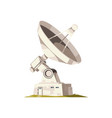 satellite antenna vector image vector image