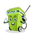 garbage mascot cartoon vector image