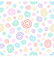seamless curly pattern - colorful design vector image vector image