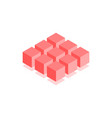 abstract cubic icon isometric vector image