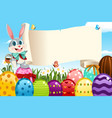 easter bunny vector image