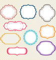 frames border collections vector image vector image
