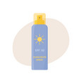 sunscreen spray isolated safe tanning vector image vector image