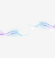 abstract colorful wavy lines on white background vector image