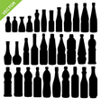 bottle silhouettes vector image