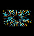 blue and gold color design with a burst vector image