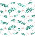 green leaf branches pattern vector image