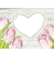 pink fresh spring flowers background eps 10 vector image vector image
