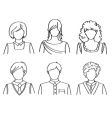 people icons vector image
