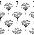 seamless pattern with ginkgo biloba leaves vector image