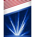 stylized usa flag vector image vector image