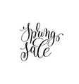 spring black and white hand written lettering vector image vector image