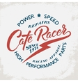 cafe racer t-shirt print vector image