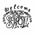 big set welcome back to school labels vector image vector image