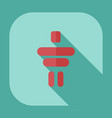 flat modern design with shadow icons inukshuk vector image vector image