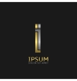 i letter logo vector image