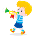 little trumpeter vector image