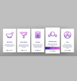 science line icon set onboarding vector image vector image