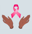 fight like a girl breast cancer awareness month vector image