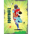 football poster vector image