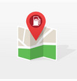 gasoline petroleum fuel station on city map vector image vector image