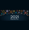 2021 new year banner vector image