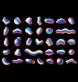 gradient iridescent shapes abstract bright fluid vector image vector image