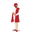 tradition and fashion of india concept indian vector image