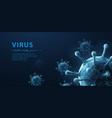 virus abstract 3d viral microbe isolated vector image vector image