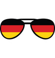 german national flag sunglasses glasses sun shades vector image