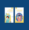 instagram design illnesses concept with people vector image vector image