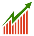 candlestick chart stock exchange trading chart vector image