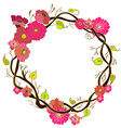 floral wreath vector image