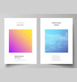 layout a4 format modern cover vector image