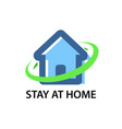 stay at home - corona virus quarantine vector image vector image