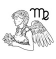 virgo zodiac horoscope astrology sign vector image