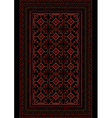 motley carpet with a burgundy pattern vector image