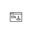 online shopping icon vector image vector image