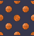 basket balls seamless pattern vector image vector image