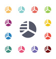 circle diagram flat icons set vector image
