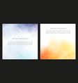 set of bright colorful watercolor brush vector image