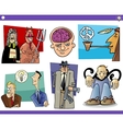 cartoon concepts and ideas set vector image vector image