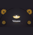 islamic arabic background with decorations vector image vector image